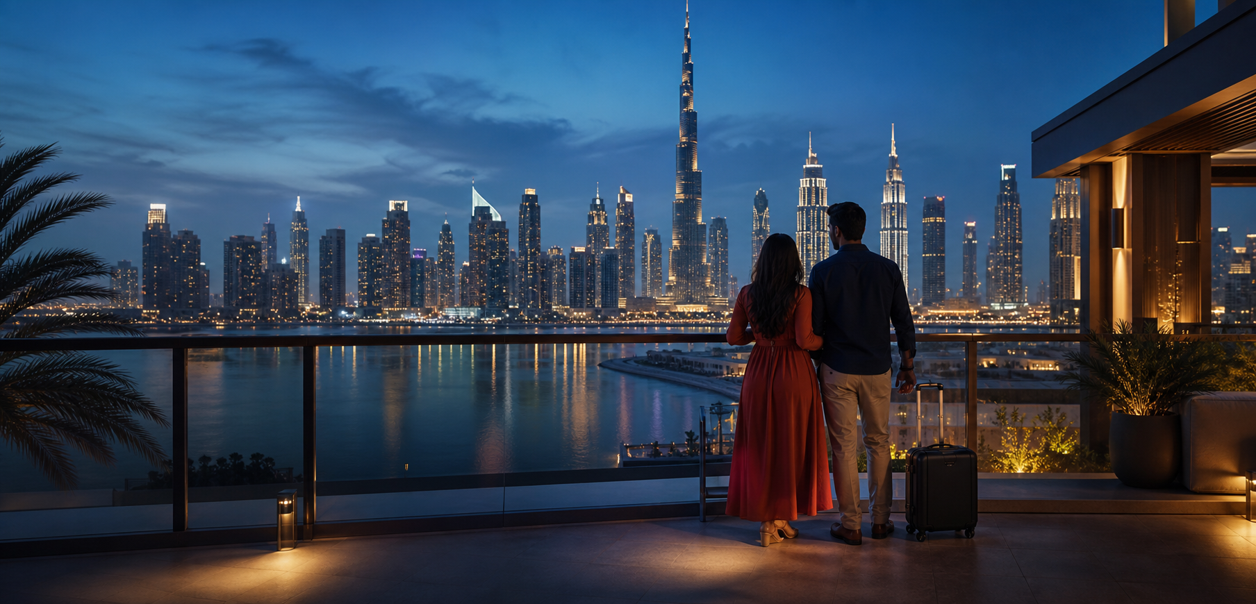 Couple enjoying a luxury Dubai city holiday